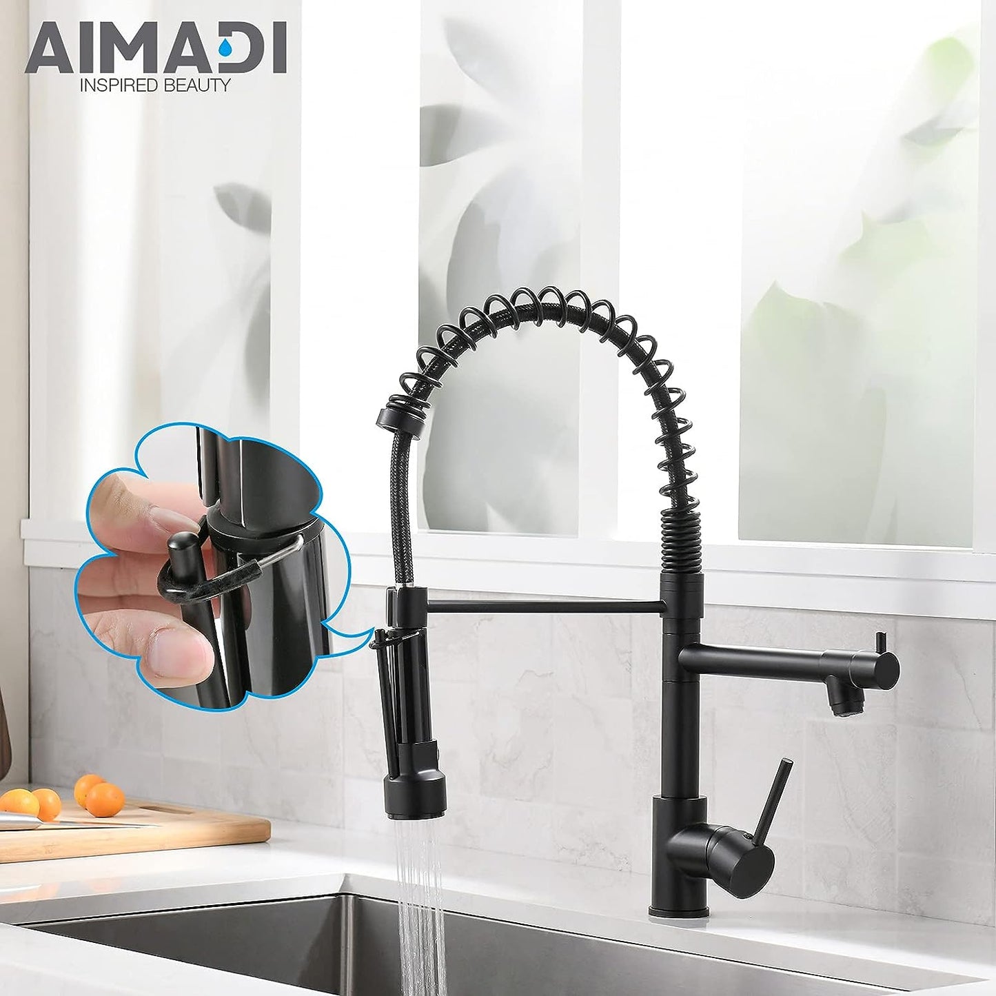 Kitchen Faucets with Pull down Sprayer  