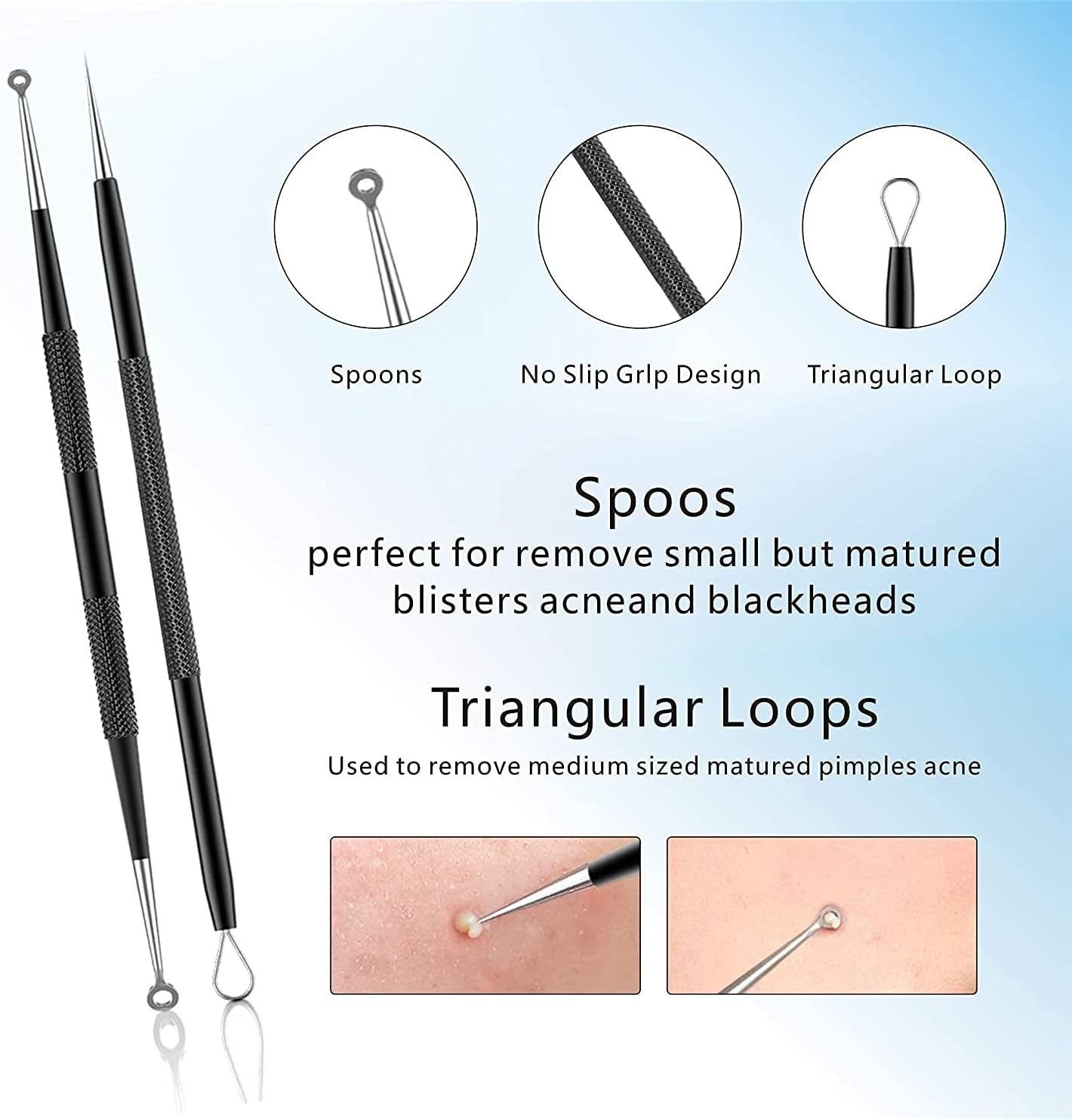 Pimple Popper Tool Kit 11 Pieces
