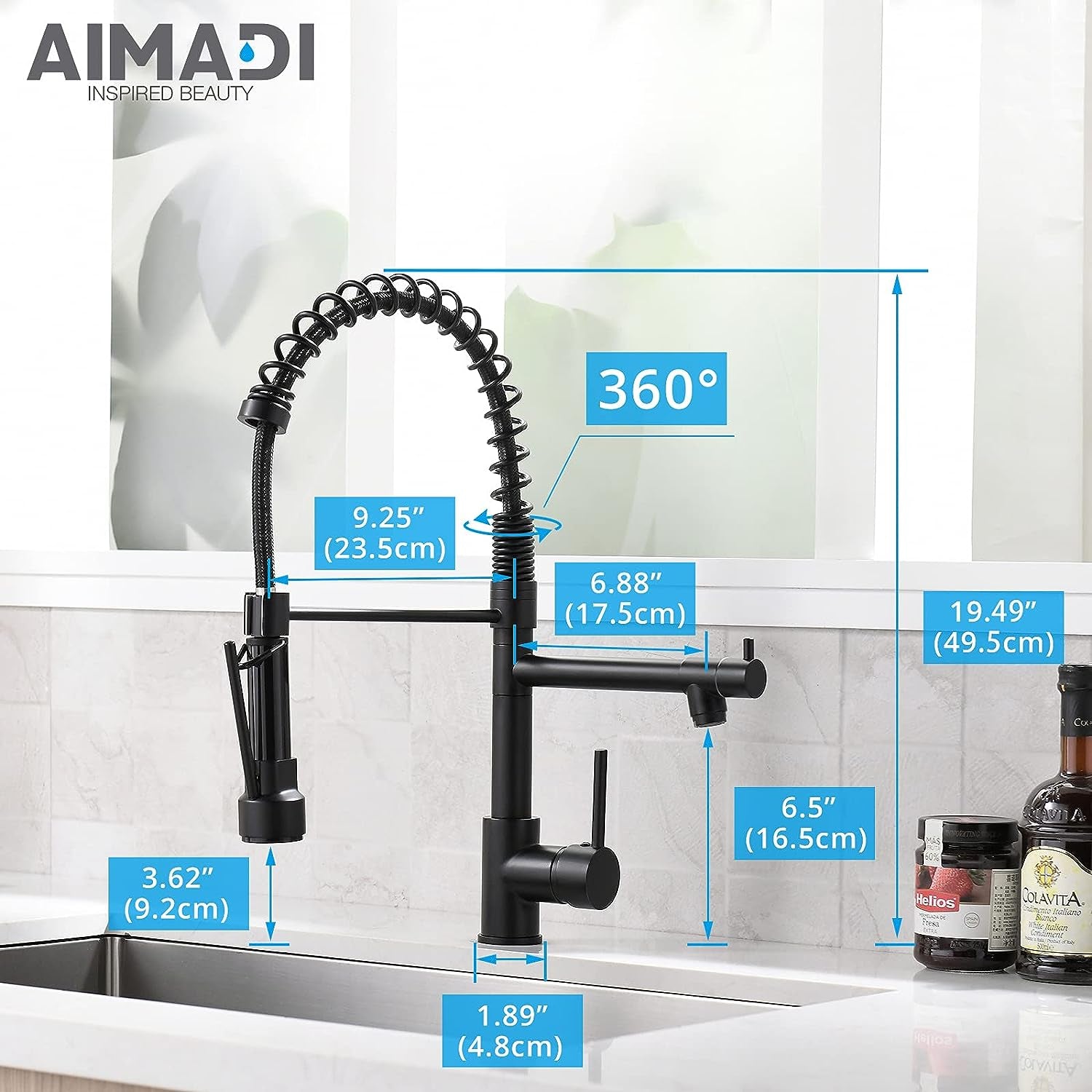 Kitchen Faucets with Pull down Sprayer  