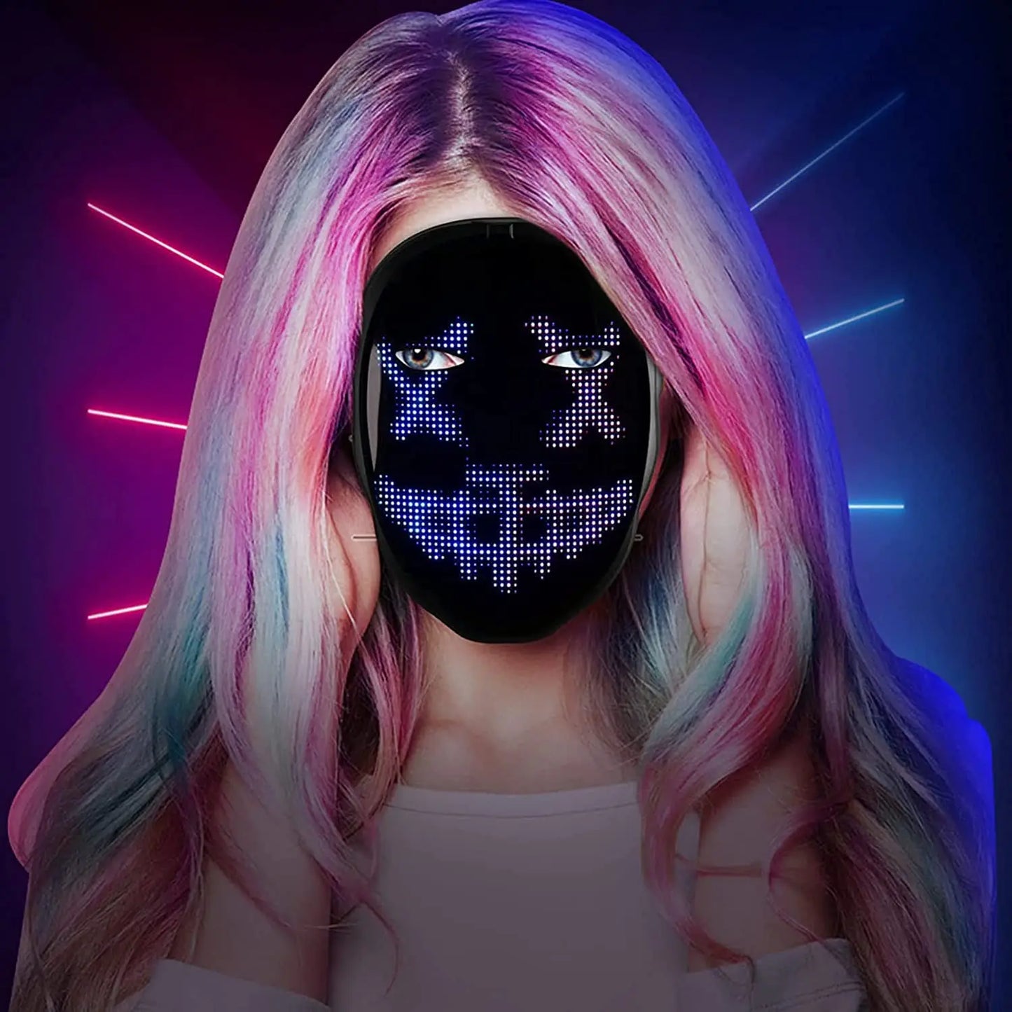 Bluetooth Customizable RGB Face Mask for Holidays