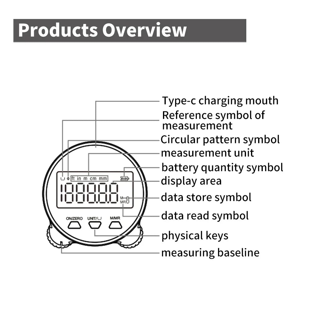 DigiMeasure ™  Professional Digital Tape Measure 