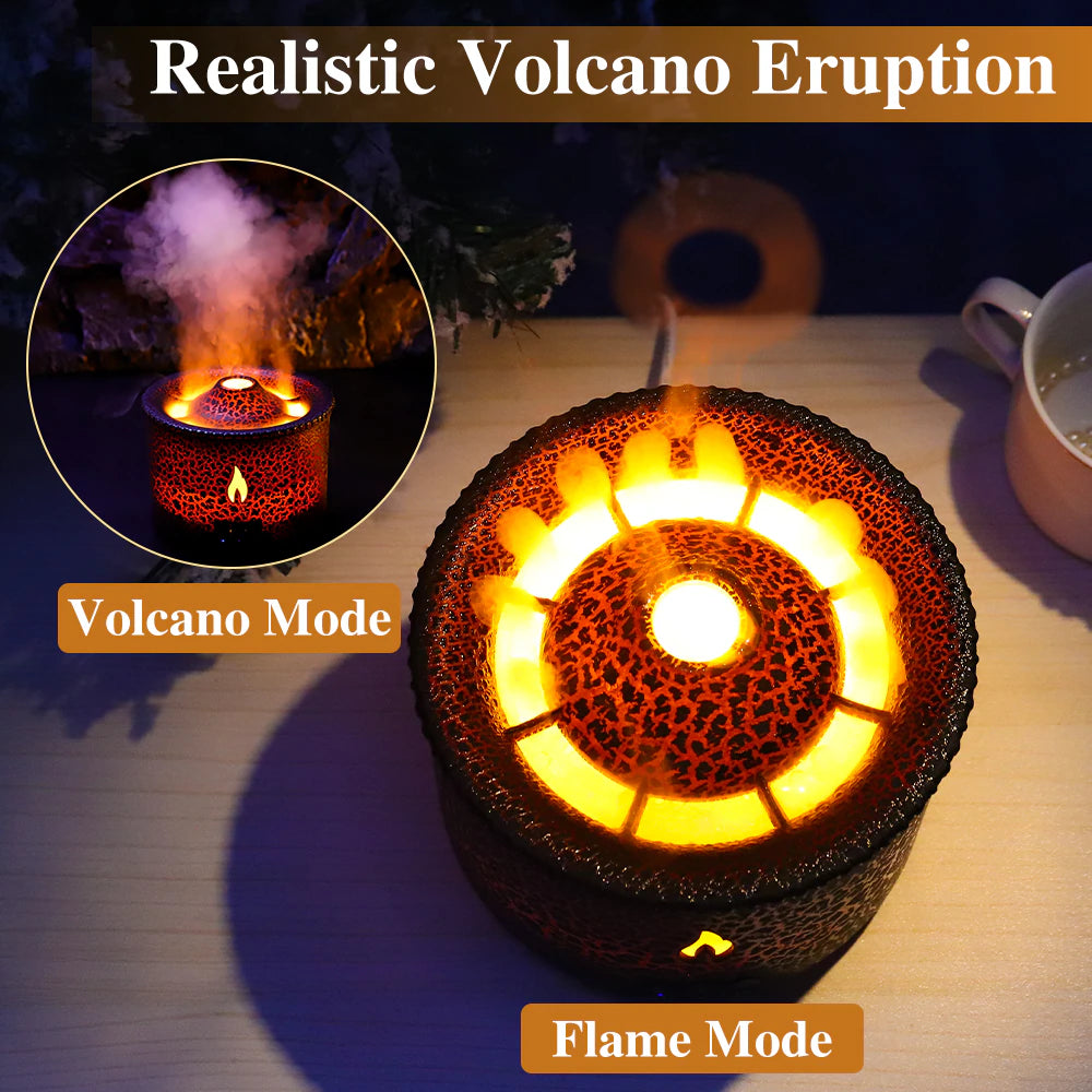 Portable RGB Volcano Essential Oil Diffuser
